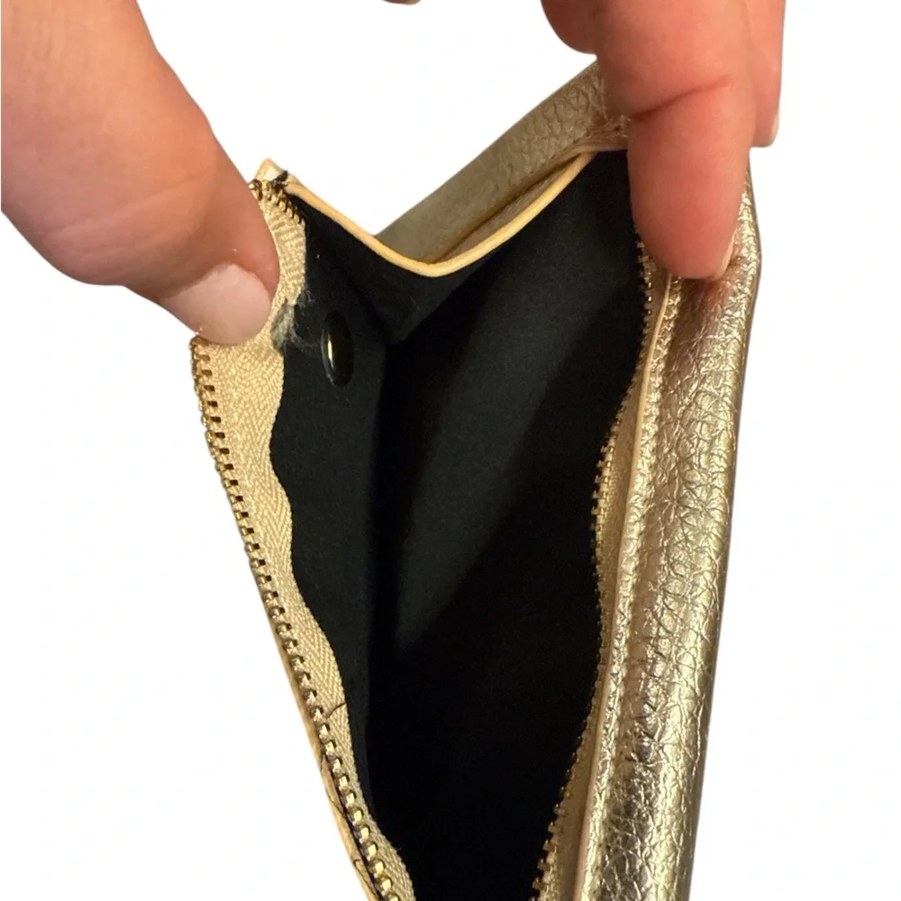 Gold Crossbody Wallet bag